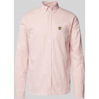 Lyle & Scott Slim Fit Freizeithemd mit Button-Down-Kragen in Hellrosa, Größe XL von Lyle & Scott