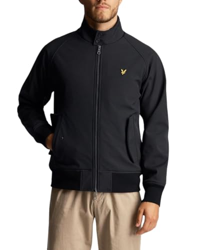 Lyle & Scott Softshell Harrington Jacket Herren Mit praktischen Taschen - Winddicht, Atmungsaktiv, Leicht, Ideal für wechselhaftes Wetter von Lyle & Scott