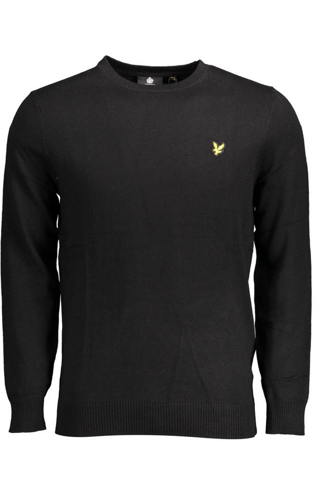 Lyle & Scott Strickpullover Eleganter Schwarzer Herren Sweater: Langarm, Rundhals, moderner Stil von Lyle & Scott