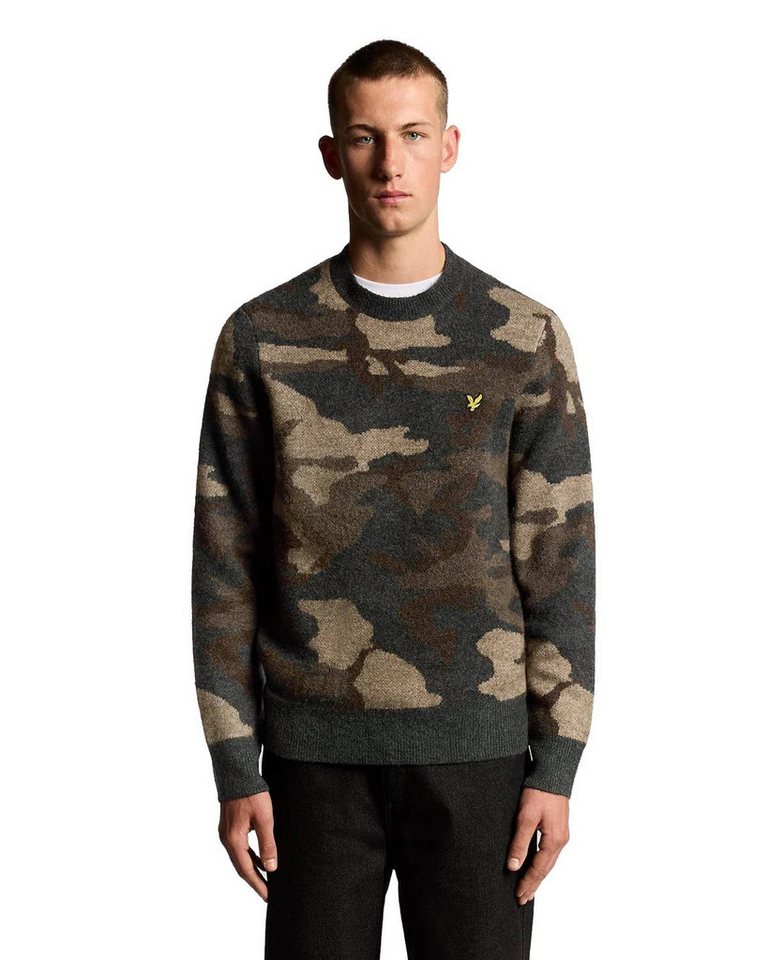 Lyle & Scott Strickpullover Pullover Lyle&Scott Brushed Camouflage von Lyle & Scott