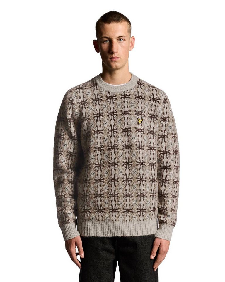 Lyle & Scott Strickpullover Pullover Lyle & Scott Brushed Intarsia von Lyle & Scott