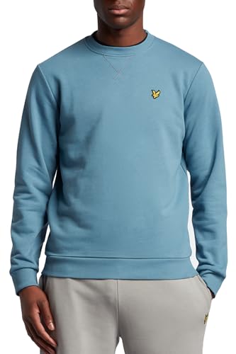 Lyle & Scott Sweatshirt für Männer - Klassisches hochwertiges Herren Pullover mit Rundhalsausschnitt, Schlichter, langärmeliger ohne Kapuze, 100% Baumwolle, XS-XXL von Lyle & Scott