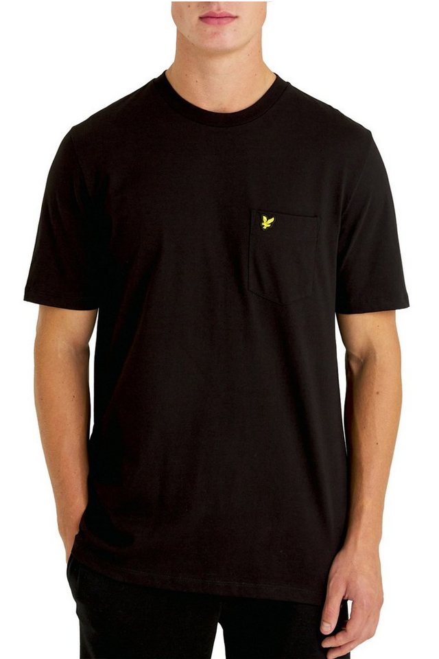 Lyle & Scott T-Shirt Baumwolle, Mit Logo, Rundhalsausschnitt Und Tasche von Lyle & Scott