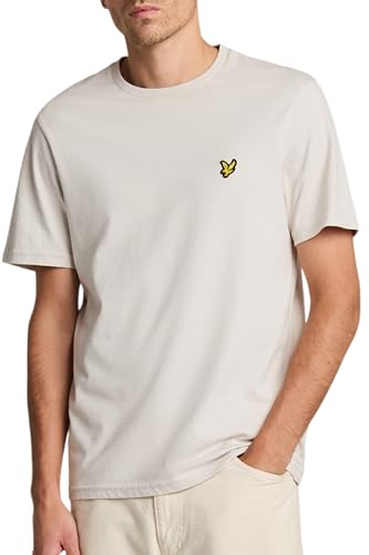 Lyle & Scott T-Shirt Herren | mit Rundhals-Ausschnitt und kurzen Ärmeln | mit goldenem Adler-Logo auf der Brust | XS - XXL Lyle & Scott T-Shirt Herren | mit Rundhals-Ausschnitt und kurzen Ärmeln | mit goldenem Adler-Logo auf der Brust | XS - XXL von Lyle & Scott