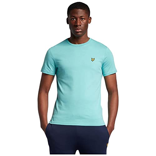 Lyle & Scott T-Shirt Herren | mit Rundhals-Ausschnitt und kurzen Ärmeln | mit goldenem Adler-Logo auf der Brust | XS - XXL von Lyle & Scott