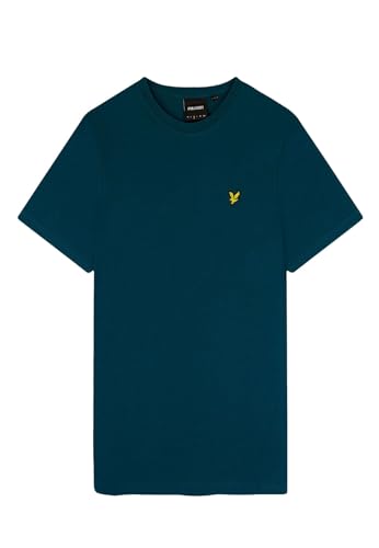Lyle & Scott T-Shirt Herren | mit Rundhals-Ausschnitt und kurzen Ärmeln | mit goldenem Adler-Logo auf der Brust | XS - XXL von Lyle & Scott