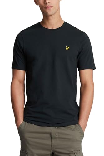 Lyle & Scott T-Shirt Herren | mit Rundhals-Ausschnitt und kurzen Ärmeln | mit goldenem Adler-Logo auf der Brust | XS — XXL von Lyle & Scott
