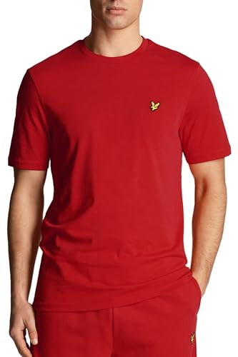 Lyle & Scott T-Shirt Herren | mit Rundhals-Ausschnitt und kurzen Ärmeln | mit goldenem Adler-Logo auf der Brust | XS - XXL von Lyle & Scott