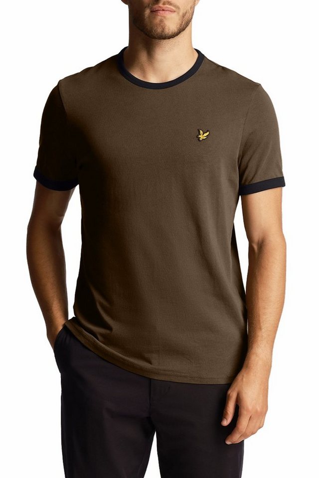 Lyle & Scott T-Shirt Mit Kontrastierender Zierleiste von Lyle & Scott