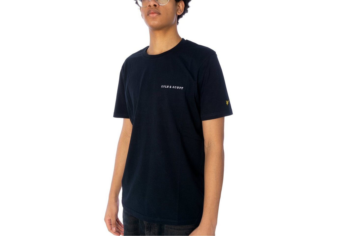 Lyle & Scott T-Shirt T-Shirt Lyle & Scott Embroidered, G L, F darknavy von Lyle & Scott