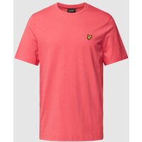 Lyle & Scott T-Shirt mit Logo-Patch in Pink, Größe M von Lyle & Scott