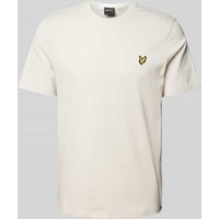 Lyle & Scott T-Shirt mit Logo-Patch in Sand, Größe S von Lyle & Scott