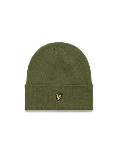 Lyle & Scott Unisex Classic Style Acryl Strick bestickter Mütze - Olive von Lyle & Scott