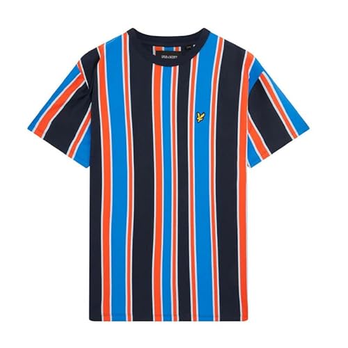 Lyle & Scott Vertical Stripe T-Shirt Blau L von Lyle & Scott