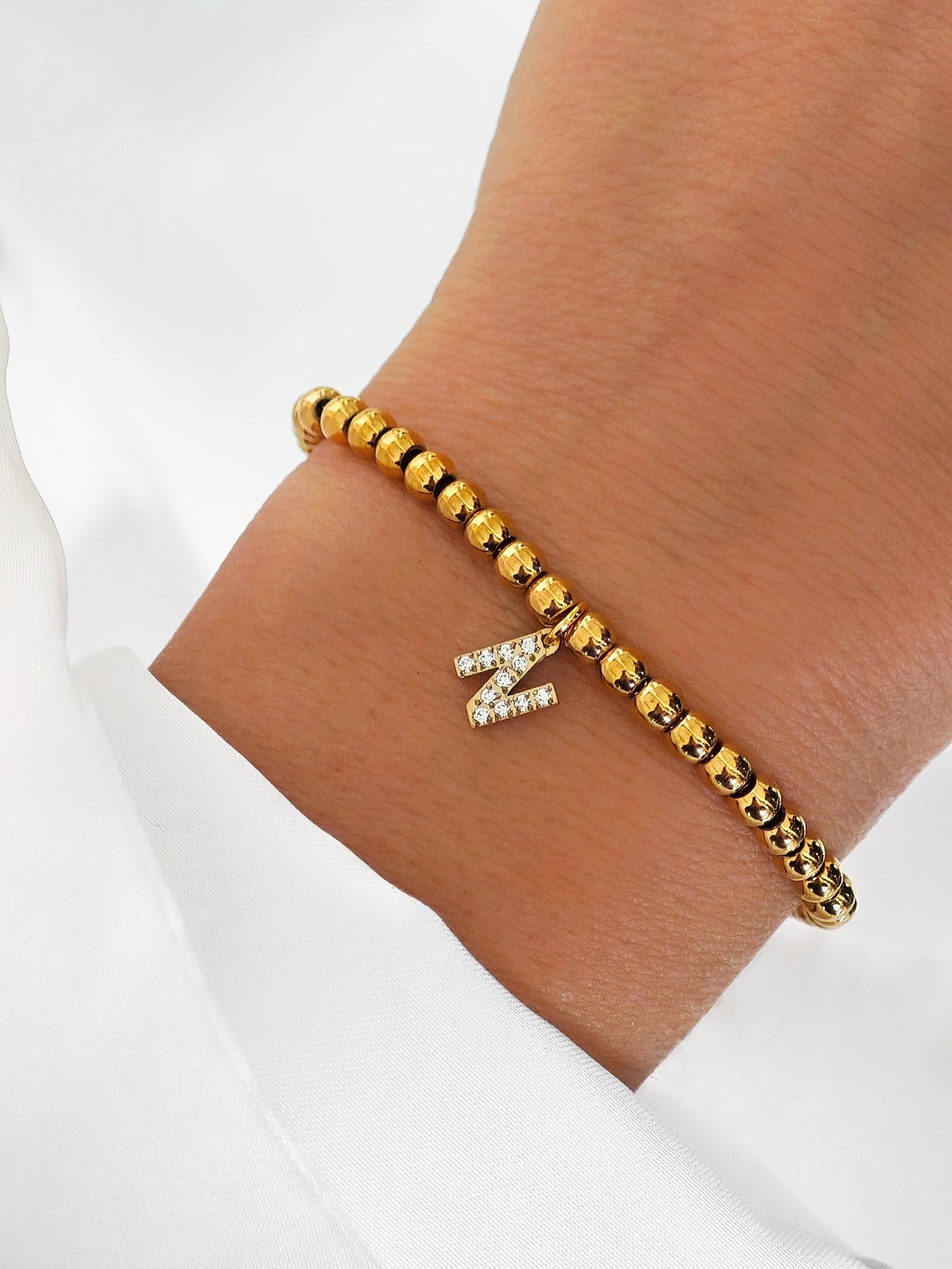 Buchstaben Armband Personalisiert/Perlenarmband Mit Buchstabe Gold Armbänder Initial Rose Frauen Silbe Buchstaben Armband Personalisiert/Perlenarmband Mit Buchstabe Gold Armbänder Initial Rose Frauen Silbe von Lymaja