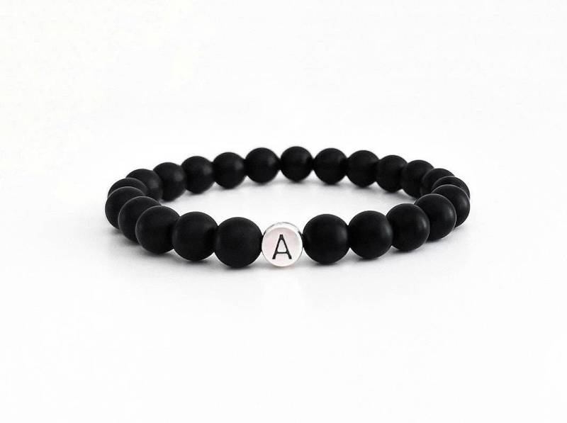 Partnerarmband Mit Buchstabe Silber/Armband Wunsch Gravur Initial Liebes Partner Geschenk Idee Pärchen Personalisiert Freunde von Lymaja