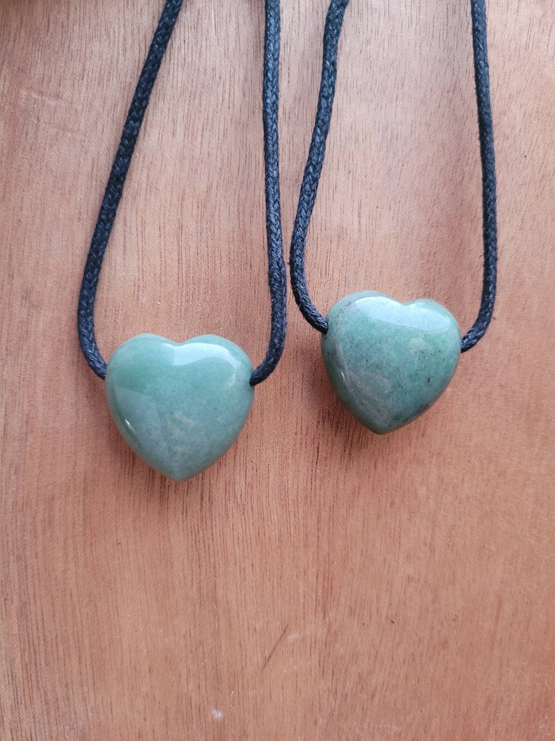 Aventurin Anhänger Herzform 25mm -/Schmuck Heilsteine Aventurin Anhänger Herzform 25mm -/Schmuck Heilsteine von LyncasCreations