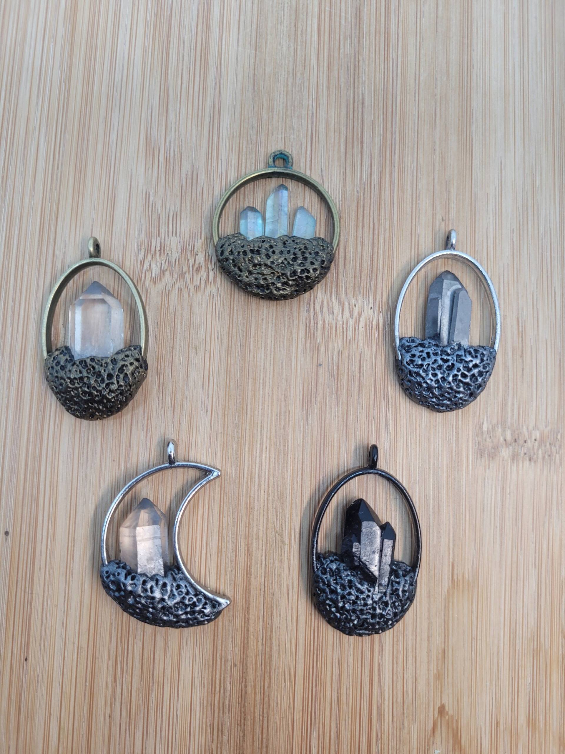 Bergkristall Amulett - Anhänger/Schmuck Edelstein Bergkristall Amulett - Anhänger/Schmuck Edelstein von LyncasCreations