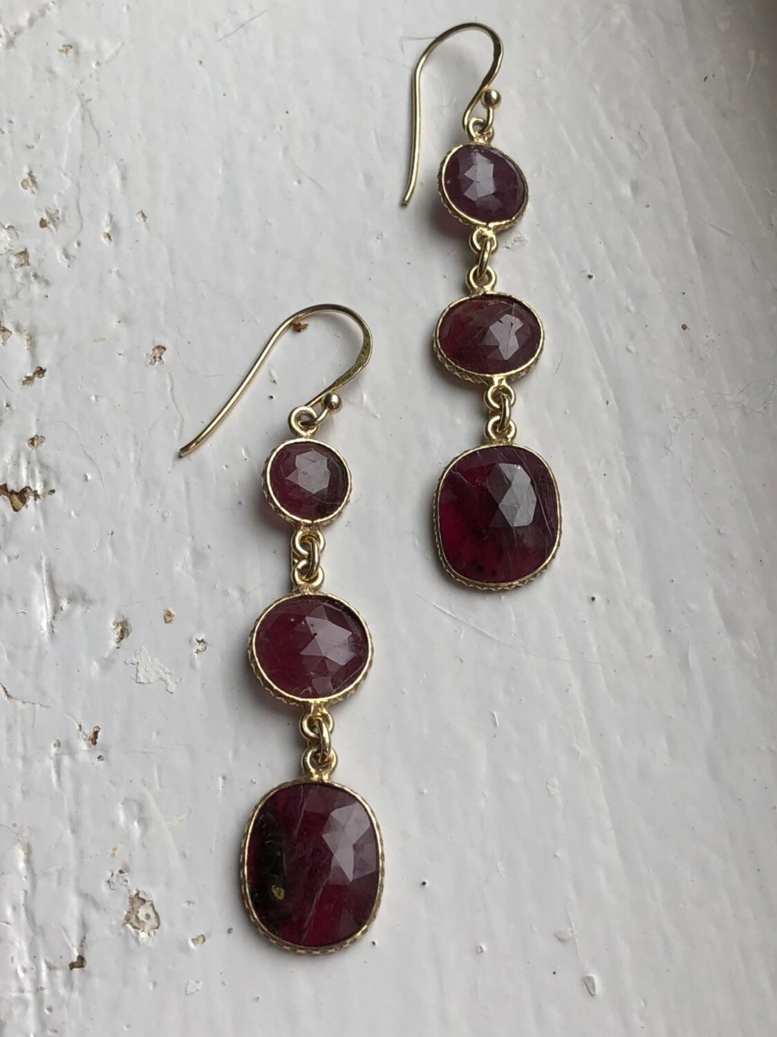 Rosa Saphir Ohrringe Rosa Saphir Ohrringe von LyndeeDesignsJewelry