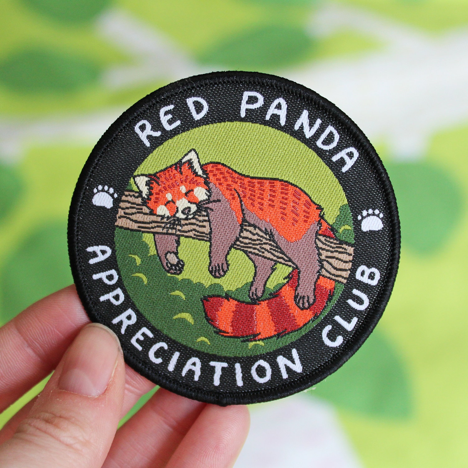 Roter Panda Aufnäher Zum Aufbügeln, 7 cm von LyndseyGreen