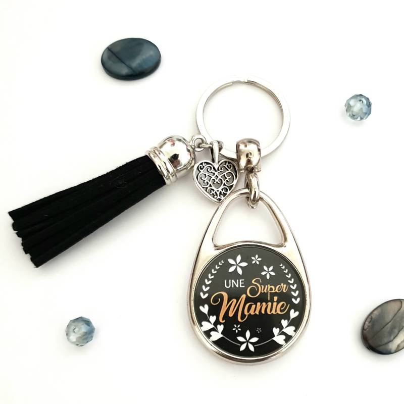 Oma Schlüsselanhänger, Personalisierter A Super Granny + Text Auf Der Rückseite, Personalisiertes Geschenk Mamie, Schlüsselanhänger Duplex Oma Schlüsselanhänger, Personalisierter A Super Granny + Text Auf Der Rückseite, Personalisiertes Geschenk Mamie, Schlüsselanhänger Duplex von LyneCrea