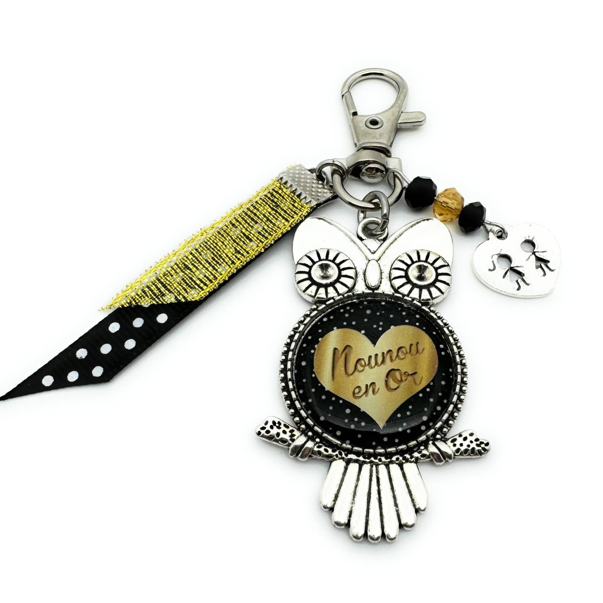 Schlüsselanhänger-Taschenschmuck Für Kindermädchen - Goldene Nanny-Geschenkidee Schlüsselanhänger-Taschenschmuck Für Kindermädchen - Goldene Nanny-Geschenkidee von LyneCrea