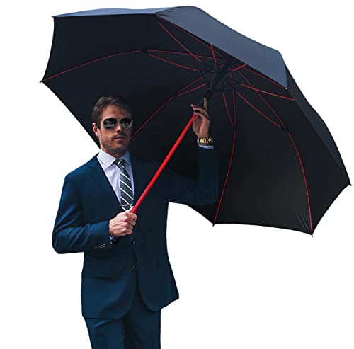 Lynkaye Golf Regenschirm 80 Zoll Extra Groß Oversize, Automatisch Öffnen Golf Regenschirm Winddicht Regen Stick Regenschirm UV Schutz Sport Regenschirm von Lynkaye