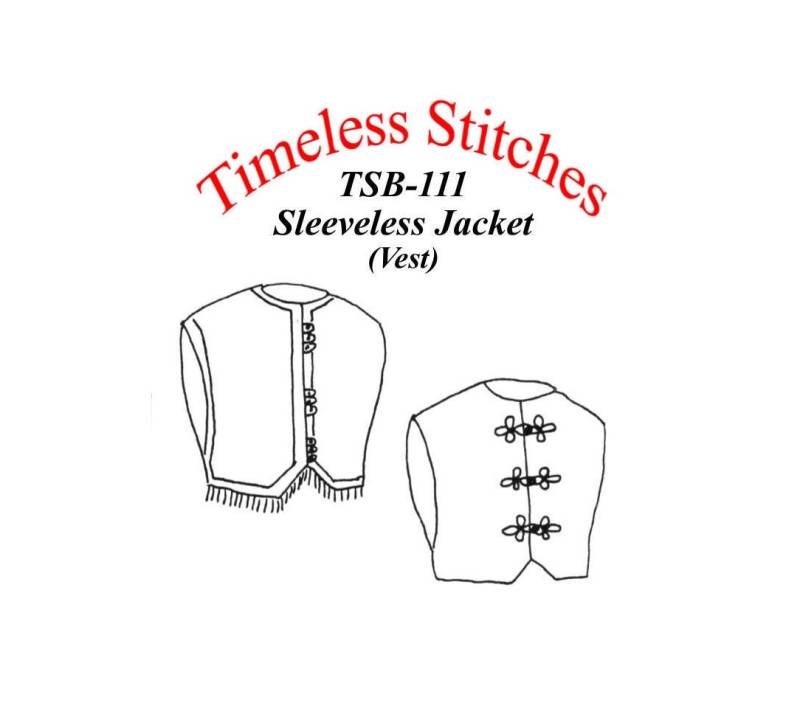 Ärmellose Jacke - Weste /Mid-19Th Jahrhundert/Bürgerkrieg Ära Mieder Muster Zeitlose Stiche Nähen Tsb-111 von Lynnesewingcorner
