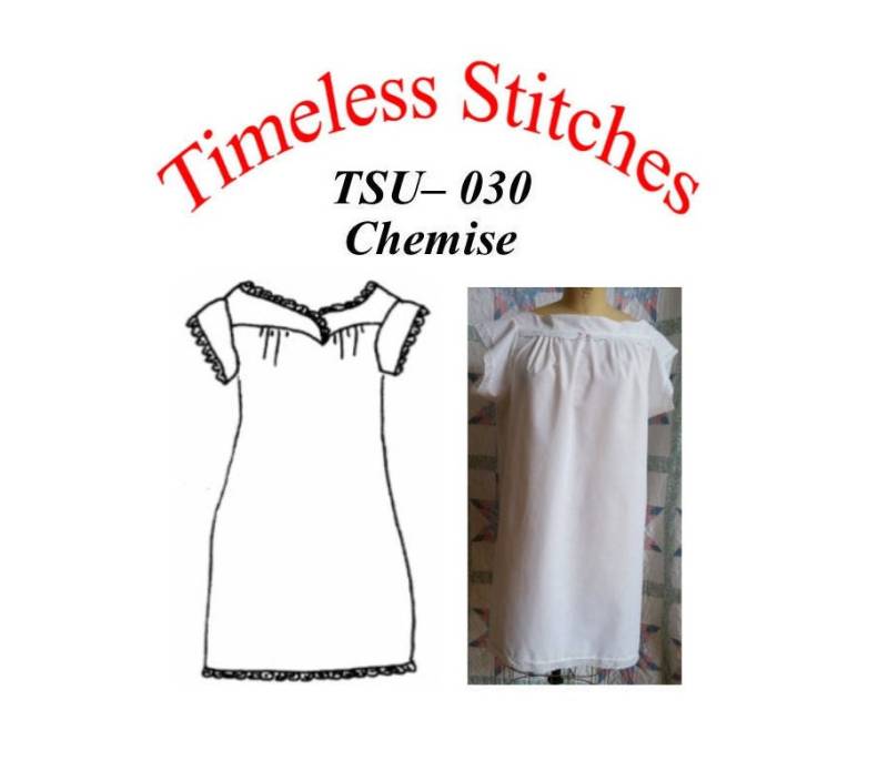 Chemise/19Th Century Underpining Pattern/ Timeless Stitches Schnittmuster Tsu-030 von Lynnesewingcorner