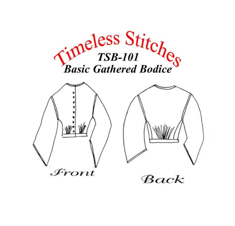 Gerafftes Basic Mieder Schnittmuster Tsb-101 von Lynnesewingcorner