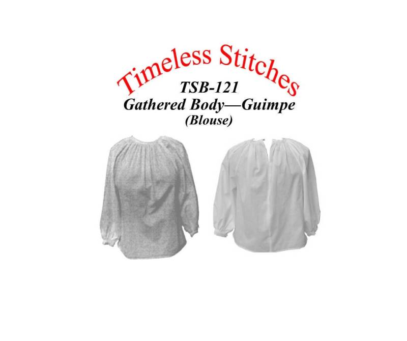 Guimpe Bluse/Raffung | Bluse Schnittmuster Tsb-121 von Lynnesewingcorner