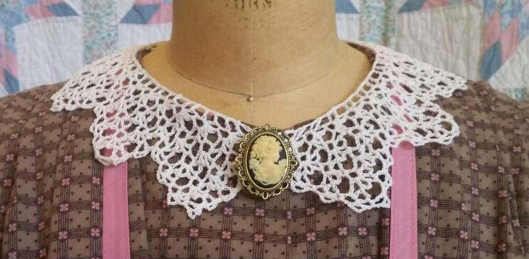 Handgemachte Gehäkelte Weiße Baumwolle Spitz Kragen von Lynnesewingcorner