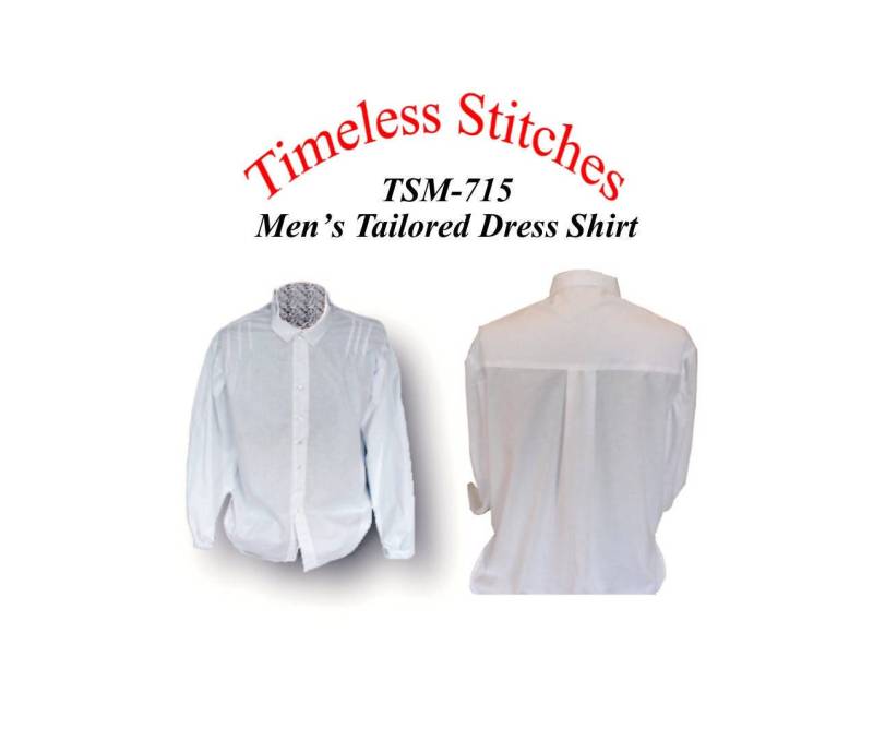 Maßgeschneidertes Herrenhemd/19Th Century Herren Hemd Schnittmuster Zeitlose Stiche Tsm-715 von Lynnesewingcorner