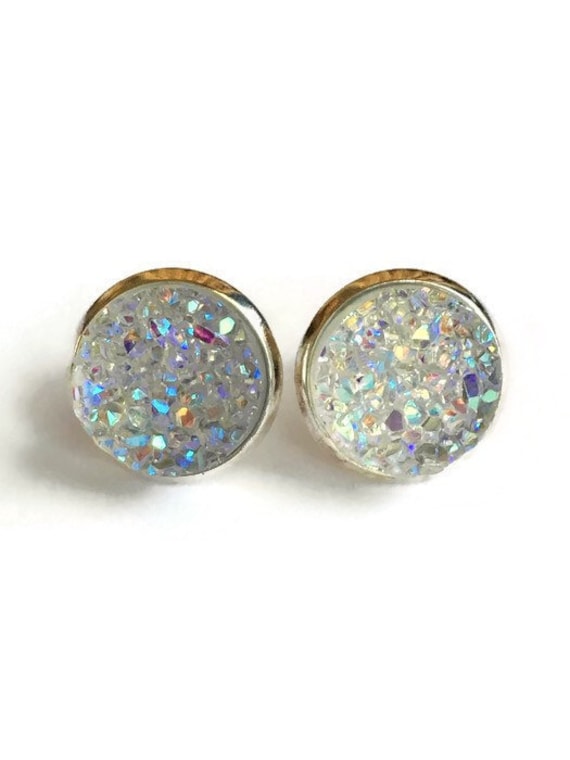 Champagner Ohrringe, Glitzer Funkeln Druzy Ohrstecker, Schmuck, Kreis Leichte Ohrringe Für Jeden Tag Champagner Ohrringe, Glitzer Funkeln Druzy Ohrstecker, Schmuck, Kreis Leichte Ohrringe Für Jeden Tag von Lynnique