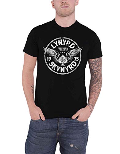Lynyrd Skynyrd T Shirt Freebird 73 Wings Band Logo Nue offiziell Herren Schwarz M von Lynyrd Skynyrd