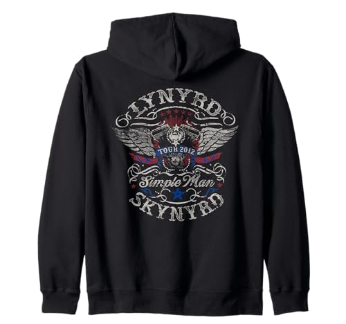 Lynyrd Skynyrd Simple Man Tour 2012 Retro Geschenke Kunstwerk Kapuzenjacke von Lynyrd Skynyrd