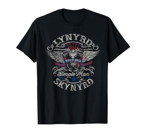 Lynyrd Skynyrd Simple Man Tour 2012 Retro Geschenke Kunstwerk T-Shirt von Lynyrd Skynyrd