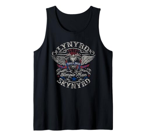 Lynyrd Skynyrd Simple Man Tour 2012 Retro Geschenke Kunstwerk Tank Top von Lynyrd Skynyrd