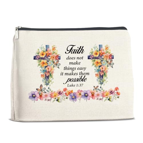 LyoGao Christliche Geschenke für Frauen, Glaube, inspirierende, religiöse Geschenke für Mutter, Tochter, Schwester, Bestie, beste Freundin, spirituelle Geschenke für Frauen, Christen, Make-up-Tasche, von LyoGao