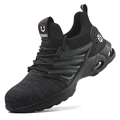 Lyoridra Sicherheitsschuhe Herren Arbeitsschuhe Damen S3 Leicht Sportlich Atmungsaktive Stahlkappenschuhe rutschfeste Stahlkappe Sneaker von Lyoridra