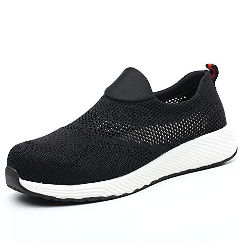 Lyoridra Sicherheitsschuhe Herren Damen S3 Leicht Sommer Arbeitsschuhe Sportlich Atmungsaktiv Schutzschuhe mit Stahlkappe Outdoor Sneaker Unisex von Lyoridra