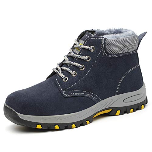 Lyoridra Sicherheitsschuhe Winter Herren S3 Arbeitsschuhe Damen Warm Gefütterte Schutzschuhe mit Stahlkappe von Lyoridra