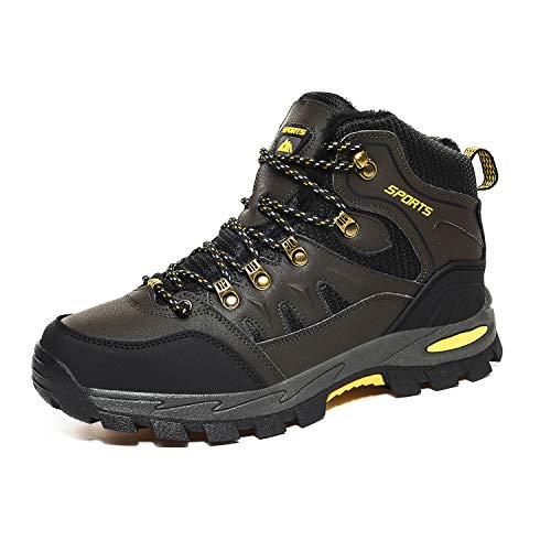 Lyoridra Winterschuhe Herren Damen Wanderschuhe Warm Gefüttert High Winter Outdoor Trekking Boots Gr.36-45 von Lyoridra