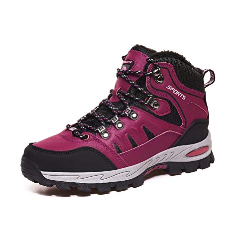 Lyoridra Winterschuhe Herren Damen Wanderschuhe Warm Gefüttert High Winter Outdoor Trekking Boots Gr.36-45 von Lyoridra