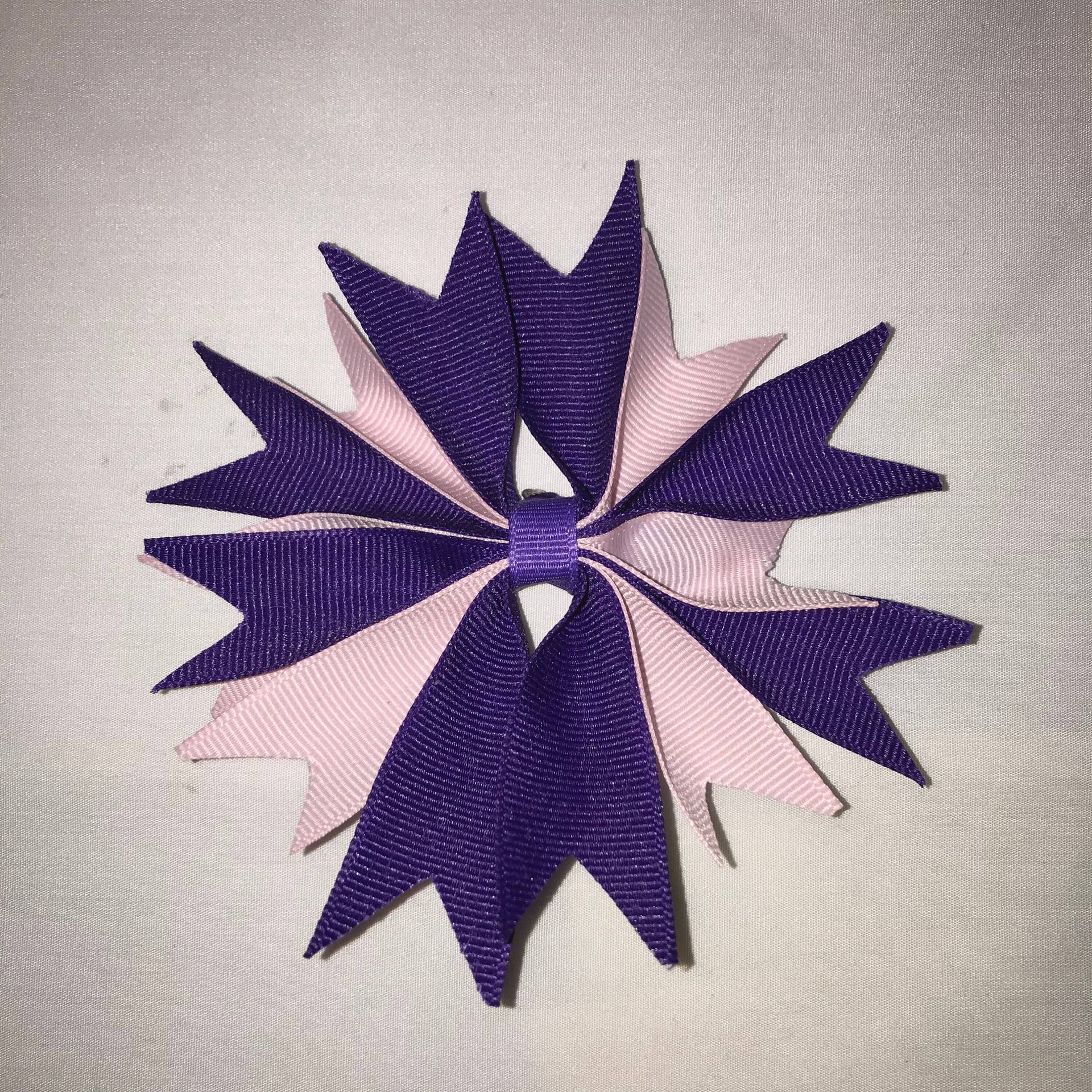 4-Zoll-Lila Und Rosa Grosgrain Ribbon Spikes Schleife Im Haar 4-Zoll-Lila Und Rosa Grosgrain Ribbon Spikes Schleife Im Haar von LyraBugDesigns