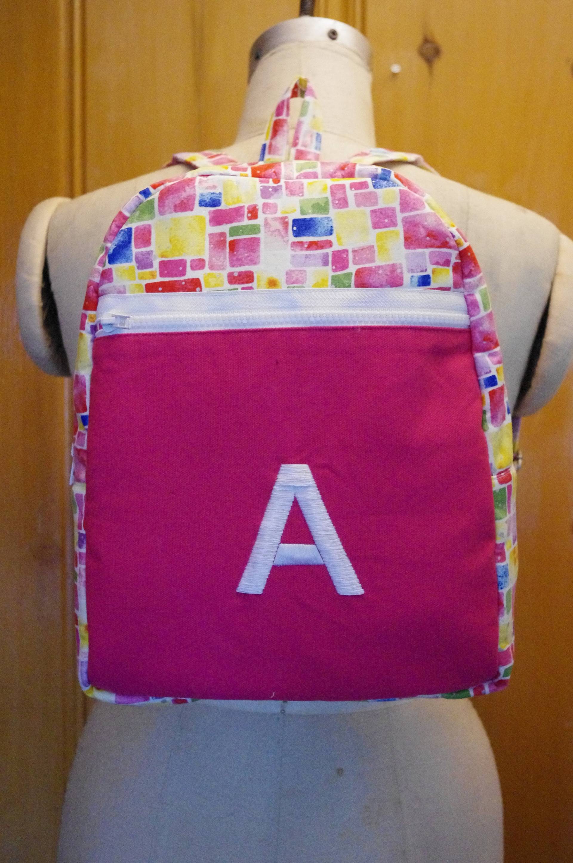 Monogrammiert Glasmalerei Print Rucksack Monogrammiert Glasmalerei Print Rucksack von LyraBugDesigns