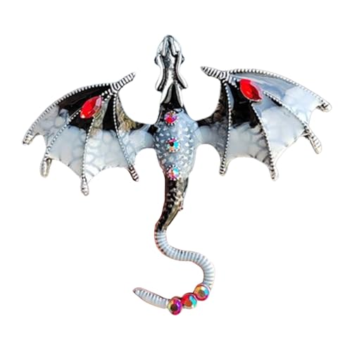 Drachenbrosche, Tierbrosche für Frauen – Tier Drache Emaille Brosche Taschen Pin | Kleidungszubehör, Tierbrosche Punk Vintage für Dating, Party, Urlaub, Se référer au descriptif, Siehe Beschreibung von Lyricalist