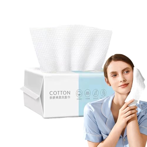 Face Clean Towels - Super Soft Face Towel Large Dry Wipes, Face Towel Dry Wipes | Makeup Remover Wipes, Lint- Facial Tissue for Sensitive Skin Makeup Removing, Cleansing, Nursing, Travel von Lyricalist