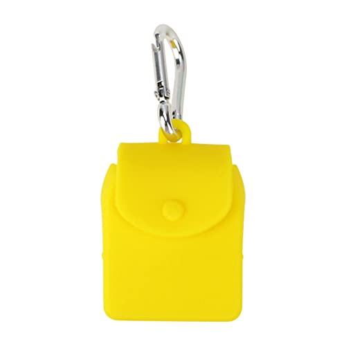 Geldbörsentasche – Kleine Silikon-Aufbewahrungstasche | Winziger Beutel aus lebensmittelechtem Silikon mit Haken für Strohhalme, aufhängbare Rucksack-Aufbewahrungstasche für Schlüssel, Kleingeld, SIL von Lyricalist