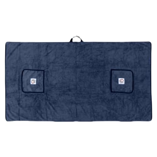 Hundebadetuch - Fellpflegetuch mit Handtaschen, schnell trocknend | Super saugfähiges Handtuch für Haustiere, ideal zum Trocknen nach dem Baden | Zubehör von Lyricalist